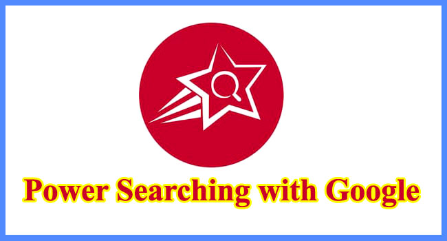 Power Searching with Google